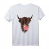 Hochlandrind Kuh Geschenk für Landwirte - Lustiges Retro T-Shirt für Kuhliebhaber & Bauern zum Geburtstag oder Weihnachten