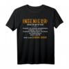 Ingenieur Definition Bauingenieur Maschinenbau T-Shirt - Das perfekte Geschenk für Ingenieure, Freunde und Familienmitglieder