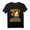 Kinder Bagger T-Shirt für 6-Jährige Jungen | Geburtstagsgeschenk & Bauleiter-Motiv