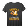 Kinder Bagger T-Shirt für 6-Jährige Jungen | Geburtstagsgeschenk & Bauleiter-Motiv