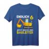 Kinder Endlich 6 Jetzt Bin Ich Der Bauleiter T-Shirt  Perfektes Geburtstagsgeschenk für Jungen, die Bagger lieben
