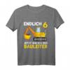 Kinder Endlich 6 Jetzt Bin Ich Der Bauleiter T-Shirt  Perfektes Geburtstagsgeschenk für Jungen, die Bagger lieben