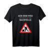 Aus dem Weg ich muss auf die Baustelle T-Shirt  Lustiges Bauleiter Spruch-Shirt für Bauarbeiter, Handwerker & Baumaschinisten