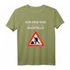 Aus dem Weg ich muss auf die Baustelle T-Shirt  Lustiges Bauleiter Spruch-Shirt für Bauarbeiter, Handwerker & Baumaschinisten