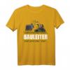 Bauleiter T-Shirt mit Großem Bagger Motiv - Geschenk für Bauarbeiter, Handwerker, Azubi & Arbeitskollegen auf der Baustelle