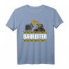Bauleiter T-Shirt mit Großem Bagger Motiv - Geschenk für Bauarbeiter, Handwerker, Azubi & Arbeitskollegen auf der Baustelle