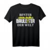 Bester Bauleiter der Welt | Vintage Baustellen Geschenk T-Shirt für Bauleiter, Handwerker & Azubi