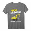 Kinder Bauleiter T-Shirt mit Bagger Motiv - Lustiges Kinder T-Shirt für Handwerker, Schulstart & Kindergarten, Perfekt als Geschenk für kleine Bauarbeiter