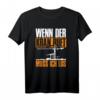 Herren T-Shirt 'Wenn der Kran ruft muss ich los'  Lustige Baustellen Geschenkidee für Kranfahrer, Bauarbeiter & Bauleiter