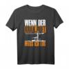 Herren T-Shirt 'Wenn der Kran ruft muss ich los'  Lustige Baustellen Geschenkidee für Kranfahrer, Bauarbeiter & Bauleiter