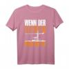 Herren T-Shirt 'Wenn der Kran ruft muss ich los'  Lustige Baustellen Geschenkidee für Kranfahrer, Bauarbeiter & Bauleiter