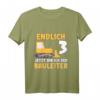 Kinder Endlich 3 jetzt bin ich der Bauleiter T-Shirt  Lustiges Baustellen Geschenk zum 3. Geburtstag für Jungen & Bagger Liebhaber