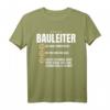 Lustiges Bauleiter Geschenk T-Shirt  Witziges Berufsshirt für Bauarbeiter, Kollegen & Freunde mit Humor