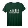 Bauleiter Evolution T-Shirt  Für Baustellenleiter, Architekten & Handwerker mit Organisationstalent