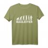 Bauleiter Evolution T-Shirt  Für Baustellenleiter, Architekten & Handwerker mit Organisationstalent