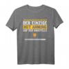 Der Einzige Mit Ahnung Baustelle Kran Bauherr T-Shirt  Lustiges Geschenk für Bauarbeiter, Kranführer & Bauleiter