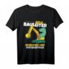 Kinder Bauleiter T-Shirt mit Bagger und T-Rex Motiv  Perfekt für kleine Bauherren, Baustellenabenteuer & Geburtstagsgeschenke 2022