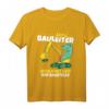 Kinder Bauleiter T-Shirt mit Bagger und T-Rex Motiv  Perfekt für kleine Bauherren, Baustellenabenteuer & Geburtstagsgeschenke 2022