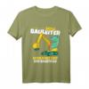 Kinder Bauleiter T-Shirt mit Bagger und T-Rex Motiv  Perfekt für kleine Bauherren, Baustellenabenteuer & Geburtstagsgeschenke 2022