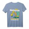 Kinder Bauleiter T-Shirt mit Bagger und T-Rex Motiv  Perfekt für kleine Bauherren, Baustellenabenteuer & Geburtstagsgeschenke 2022