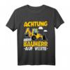 Kinder Mini Bauherr T-Shirt mit Baggerlader  Lustiges Baustellen Outfit für kleine Bauleiter, Handwerker & Baustellenfans