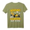 Kinder Mini Bauherr T-Shirt mit Baggerlader  Lustiges Baustellen Outfit für kleine Bauleiter, Handwerker & Baustellenfans