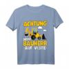 Kinder Mini Bauherr T-Shirt mit Baggerlader  Lustiges Baustellen Outfit für kleine Bauleiter, Handwerker & Baustellenfans