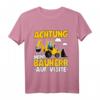 Kinder Mini Bauherr T-Shirt mit Baggerlader  Lustiges Baustellen Outfit für kleine Bauleiter, Handwerker & Baustellenfans