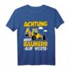 Kinder Mini Bauherr T-Shirt mit Baggerlader  Lustiges Baustellen Outfit für kleine Bauleiter, Handwerker & Baustellenfans