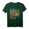 Vintage Herren T-Shirt für Baumpfleger und Baumkletterer mit lustigem Spruch 'My Money Grows On Trees'  Perfekt für Baumschneider & Baumservice