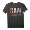 San Francisco Bay Golden Gate Bridge Skyscape T-Shirt  Geschenkidee für San Francisco Fans und Reisebegeisterte