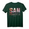 San Francisco Bay Golden Gate Bridge Skyscape T-Shirt  Geschenkidee für San Francisco Fans und Reisebegeisterte