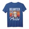 Beamter auf Probe Faultier T-Shirt mit Kaffee - Witziges Geschenk für angehende Beamte, Polizisten und Lehrer