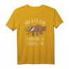 Habe Heute Keine Verbindung Zu Meinem E-Lan Faultier T-Shirt  Lustiges Büro- und Homeoffice-Shirt für Faulenzer, Morgenmuffel und Programmierer