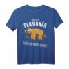 Pension Beamter mit Faultier - Lustiges Ruhestand T-Shirt für Beamte, Lehrer, Polizisten & Kollegen