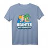 Beamter auf Lebenszeit T-Shirt mit Strandmotiv  Lustiges Geschenk für Beamte, Lehrer, Zollbeamte & Polizisten nach der Probezeit