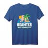 Beamter auf Lebenszeit T-Shirt mit Strandmotiv  Lustiges Geschenk für Beamte, Lehrer, Zollbeamte & Polizisten nach der Probezeit