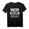 Herren Vater und Polizist Polizei Lustiges T-Shirt  Perfektes Geschenk für Polizisten, Polizei Beamte & Nachwuchs mit humorvollem Spruch