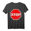 Lustiges STOP Verkehrszeichen T-Shirt  Geschenk für Polizisten, Verkehrserzieher, Kinder & Karnevals Kostümidee