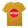 Lustiges STOP Verkehrszeichen T-Shirt  Geschenk für Polizisten, Verkehrserzieher, Kinder & Karnevals Kostümidee