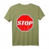 Lustiges STOP Verkehrszeichen T-Shirt  Geschenk für Polizisten, Verkehrserzieher, Kinder & Karnevals Kostümidee