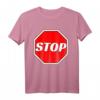 Lustiges STOP Verkehrszeichen T-Shirt  Geschenk für Polizisten, Verkehrserzieher, Kinder & Karnevals Kostümidee