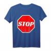 Lustiges STOP Verkehrszeichen T-Shirt  Geschenk für Polizisten, Verkehrserzieher, Kinder & Karnevals Kostümidee