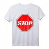Lustiges STOP Verkehrszeichen T-Shirt  Geschenk für Polizisten, Verkehrserzieher, Kinder & Karnevals Kostümidee