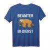 Faultier Beamter im Dienst T-Shirt  Lustiges Geschenk für Beamte, Staatsdiener & Kollegen im öffentlichen Dienst