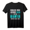 Morgens Müde Abends Blau Ich bin Beamter T-Shirt - Lustiges Geschenk für Kollegen, Chef & Arbeitskollegen zum Geburtstag, Jobwechsel & Abschied