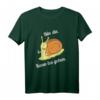 Bin da kann losgehen Schnecken Design Fun Sprüche T-Shirt  Lustiges Tiermotiv für Schneckenfans und Geburtstagsgeschenke