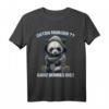 Guten Morgen? Ganz Dünnes Eis! Lustiges Panda Kaffee T-Shirt  Sarkastisches Geschenk für Morgenmuffel, Mitarbeiter & Panda Fans