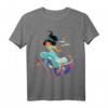 HapBunny Disney T-Shirt mit Princess Jasmine und Magic Carpet Pose  Perfekt für Fans und Geburtstagsfeiern