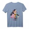 HapBunny Mulan Anime Style Split Portrait T-Shirt - Lizenziertes Anime Design für Geburtstagsfans
